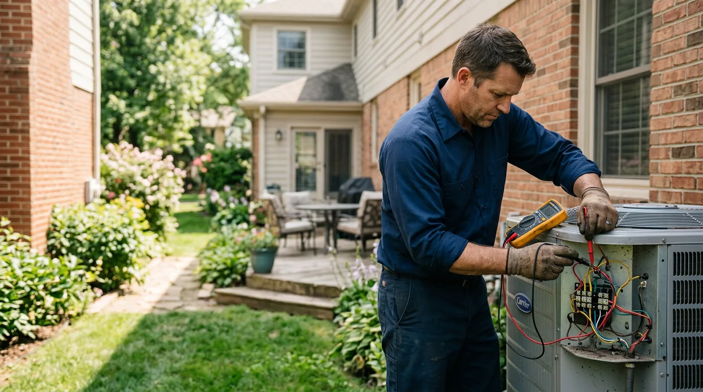 HVAC technician working near Decatur, MS